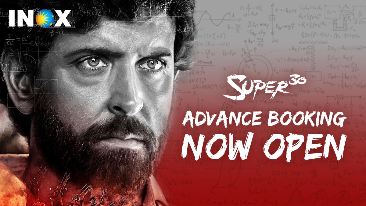 Haqdaaron ka waqt shuru ho chuka hai! 😎🙌Book your tickets for <a href="/super30film/">Super 30</a> now: bit.ly/2xysFU7 or on the #INOXApp

#Super30AtINOX <a href="/mrunal0801/">Mrunal Thakur</a> <a href="/nandishsandhu/">Nandish Singh Sandhu</a> @TheAmitSadh <a href="/TripathiiPankaj/">पंकज त्रिपाठी</a> <a href="/teacheranand/">Anand Kumar</a> #SajidNadiadwala <a href="/NGEMovies/">Nadiadwala Grandson</a> <a href="/ZeeMusicCompany/">Zee Music Company</a> <a href="/iHrithik/">Hrithik Roshan</a> #Super30
