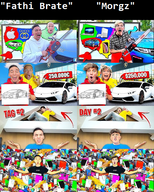 Morgz's tweet photo. This dude literally taking my thumbnails &amp; photoshopping his face over mine lol

100 IQ play right here 😂😂 https://t.co/4szqmgWV5S