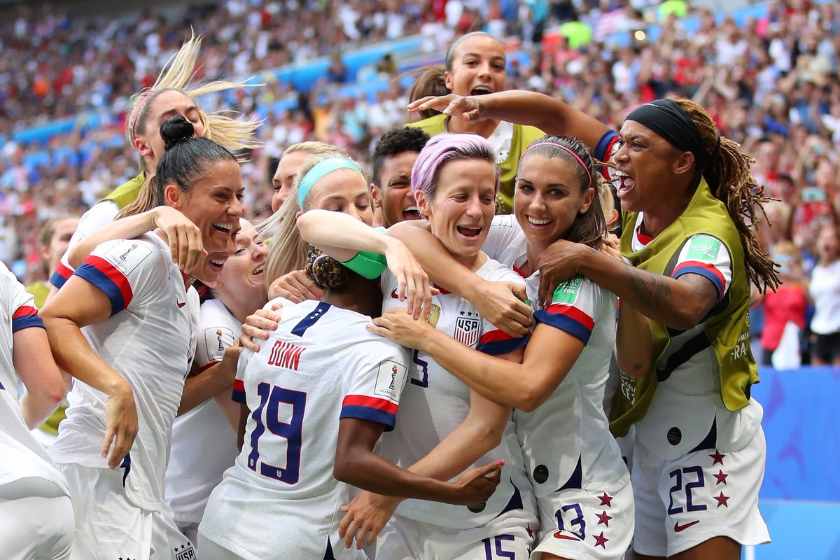 NorahODonnell's tweet photo. FINAL: 2-0. Congratulations to @uswnt on a spectacular tournament and their fourth World Cup victory!! #womenssoccer #uswnt #womensworldcup #wolfpack https://t.co/9NApKWWsbS