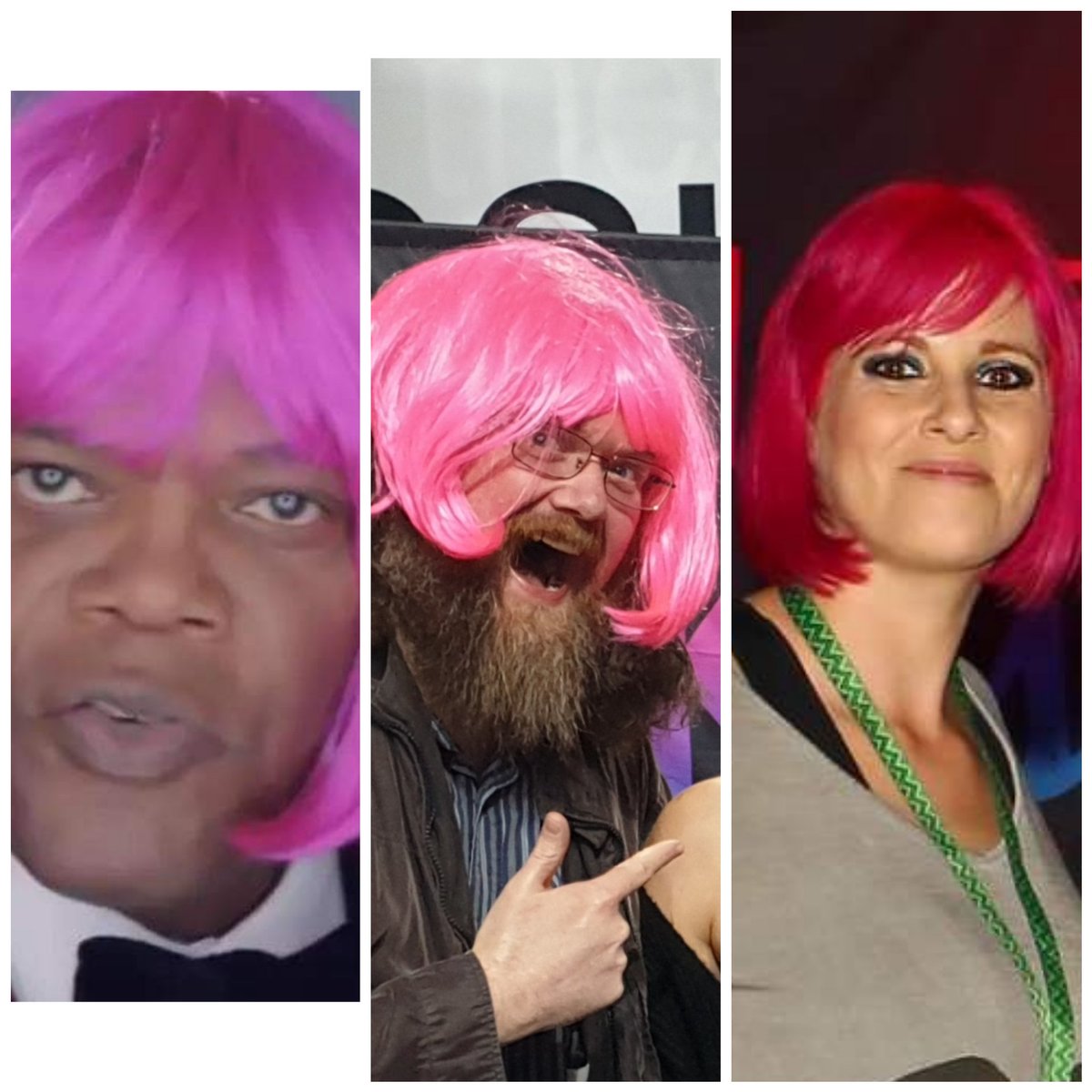 thepiratecats's tweet photo. Who wore it better? @thgirlwpinkhair #twofanboys https://t.co/4OTCpflggW