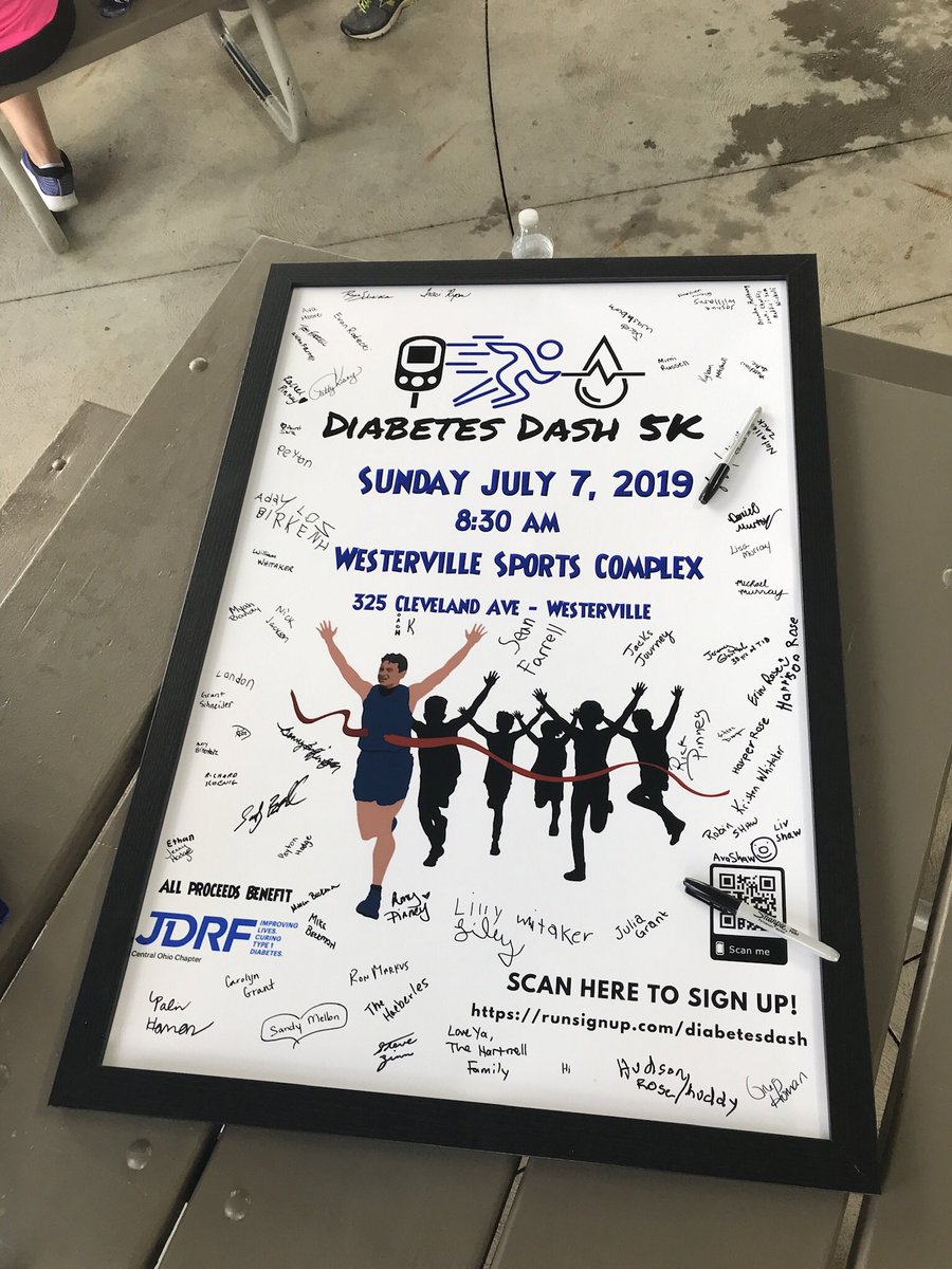 MikeAgee1002's tweet image. Amazing event this morning by the Washburn Family with T1D &amp;amp; 14-year-old son Ryan ... the inaugural Diabetes Dash 5k in Westerville.  Almost 400 runners &amp;amp; walkers supporting @JDRFResearch Thanks to @ColumbusRunning as well as @YabosWest1 + so many volunteers #TypeOneToTypeNone