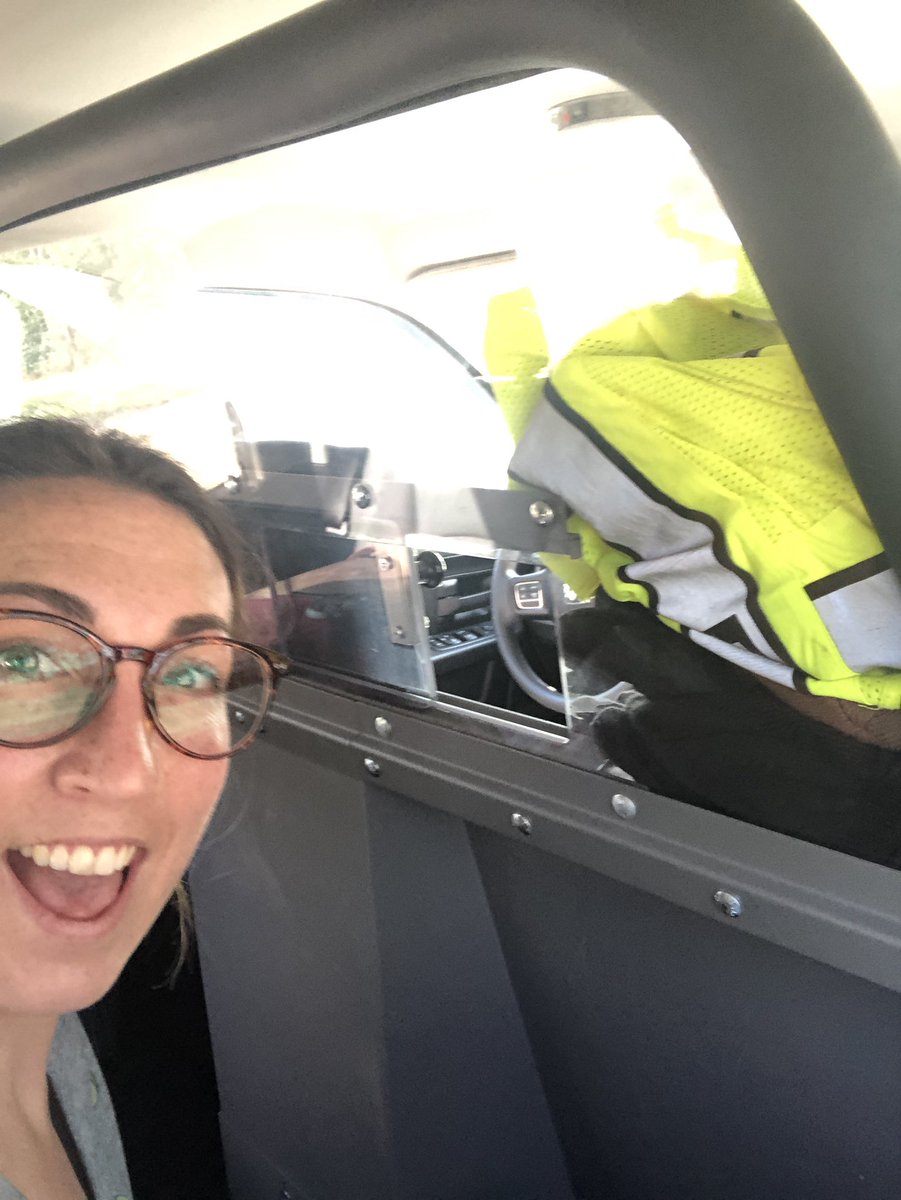 Go on a mini vacation they said. It will be fun they said. -me, from the back seat of a cop car. 
But also- kid free so it kinda is a vacation. 
#ridingdirty #GA #distressedfemale