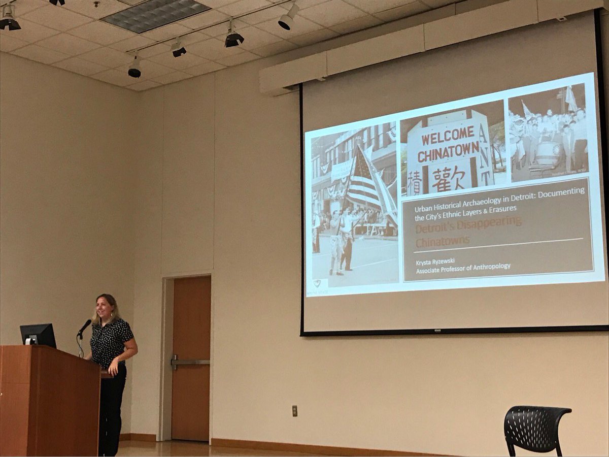 KrystaRyzew's tweet image. Spent yesterday talking w the Detroit-Shenyang Chinese Institute about the archaeology &amp;amp; history of Detroit’s 2 Chinatowns. Really enjoyed connecting w the institute participants. Congrats to Haiyong Liu for organizing an excellent two-week program! s.wayne.edu/Chinainstitute/