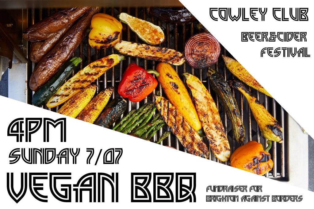 Another day, another #vegan BBQ. It might be a summer beer festival but our first to run out was a porter <a href="/FranksBrewSussx/">Franklins Brewing Co Home Delivered Beers</a>. Plus their Blood Orange crush pale was the second one to get emptied. Loads more great ales still pouring. Pop down <a href="/cowleyclub/">Cowley Club</a> today-All welcome #Brighton