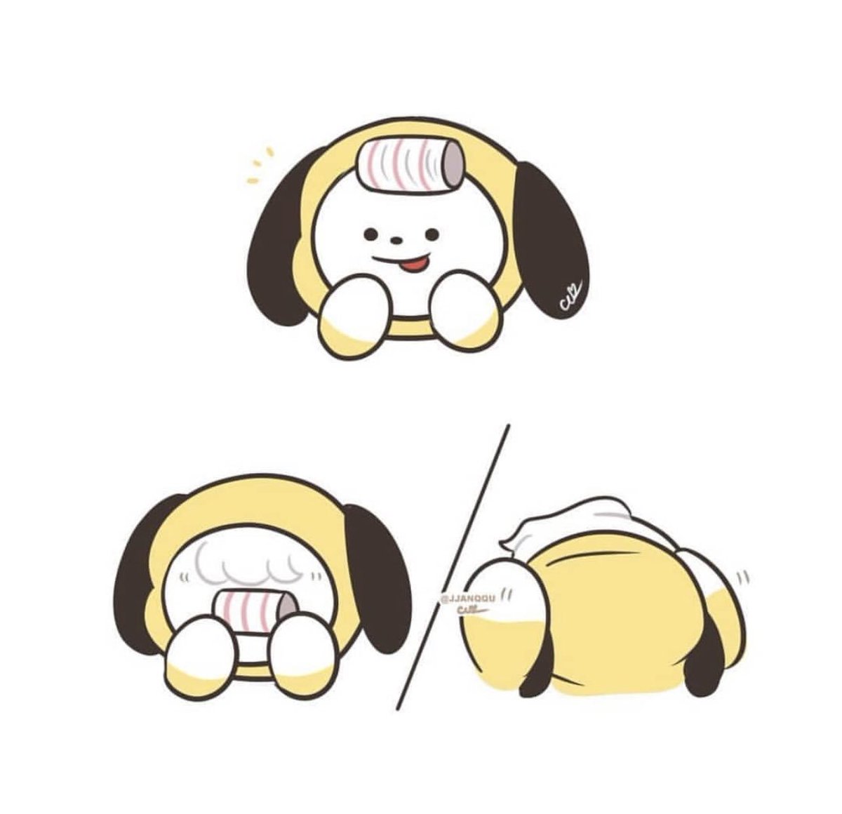 Korimoonji's tweet photo. BRO THIS IS SO CUTE HAVSHAJAJBS🥺💕💞💖💓💘💝 #CHIMMY #BT21 https://t.co/Eq1HGS4F8l