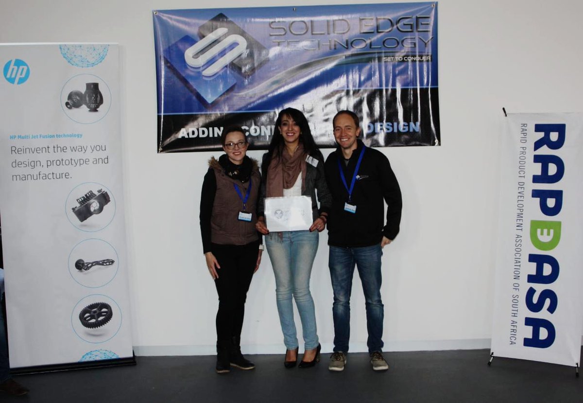 Malika_Khodja's tweet photo. The #SouthAfrica #Gauteng @Wi3DP #community took part in a #3Dprinting Open Day in #Johannesburg last Thursday.
A special thank you to @SolidEdgeTech who sponsored the event in collaboration with #Rapdasa. #SETECH also sponsored 3d printed keyring chains of the wi3dp logo. https://t.co/tlSXsr4Ath