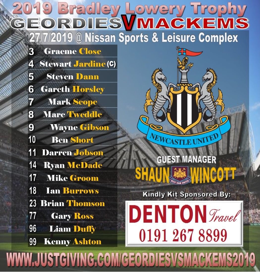 NBFC_Official's tweet photo. Newcastle Benfield Social Club Drinkers 🍺⚽️will be playing in a Charity football game against Gary Horsleys Geordies at Newcastle Benfield on Friday 12th July 2019
 kick off 730pm
All money raised will be donated to the @Bradleysfight 

https://t.co/fpMEDUNuLP https://t.co/C3edNlJLUb