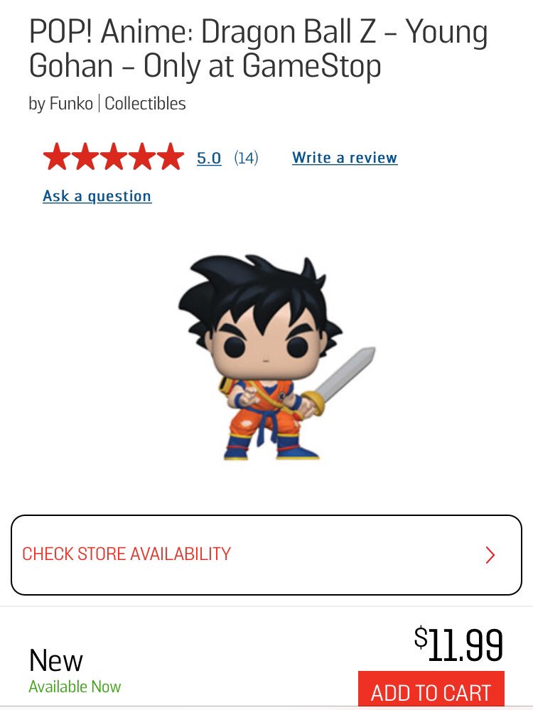 young gohan funko
