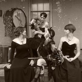 HelsinkiHudson's tweet photo. July 11 8PM | Dark Carnival | "Charlie Chaplin meets Clockwork Orange with a peppering of Alice in Wonderland and a shot of absinthe to take the edge off" Amahd Garland, 2019 https://t.co/PnQZVIp0sI #dustbowlfaeries #hudsonNY #helsinkihudson #klezmer #frenchyandthepunks https://t.co/9do0vvLRYM