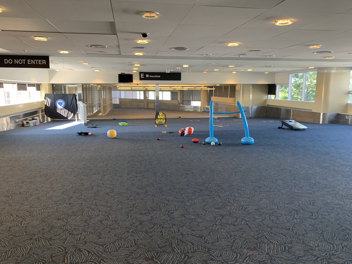 WISCONSINCOPS's tweet photo. @nationalcops kids camp arrivals at MKE  is starting. All the fun stuff is ready! It’s not a good as BUZZ and friends but “to infinity and beyond” 

#copskidscamp #concernsofpolicesurvivors https://t.co/QbJyKsC6eb