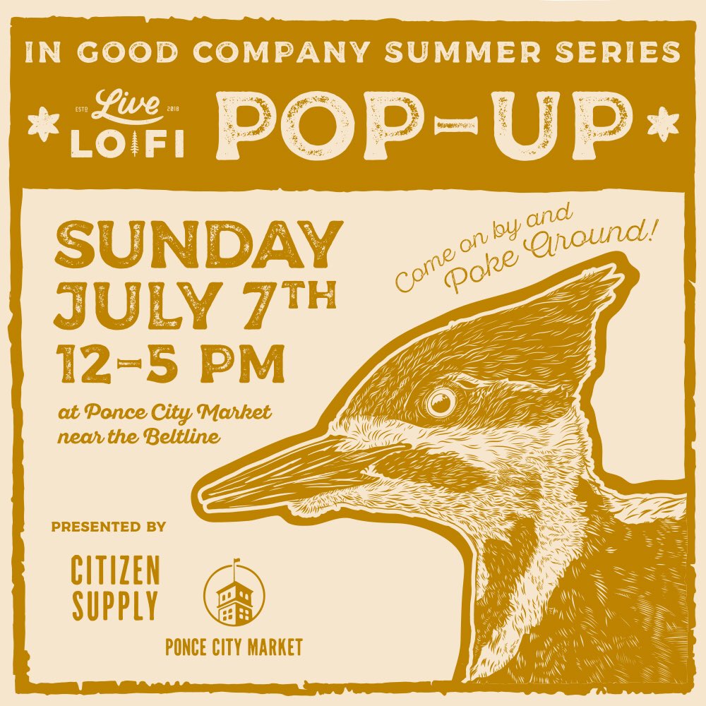 Live_LoFi's tweet photo. Come out and see us today 12-5 on the @AtlantaBeltLine at @PonceCityMarket! In Good Company pop-up shop with Citizen Supply. https://t.co/PrtToCE64R