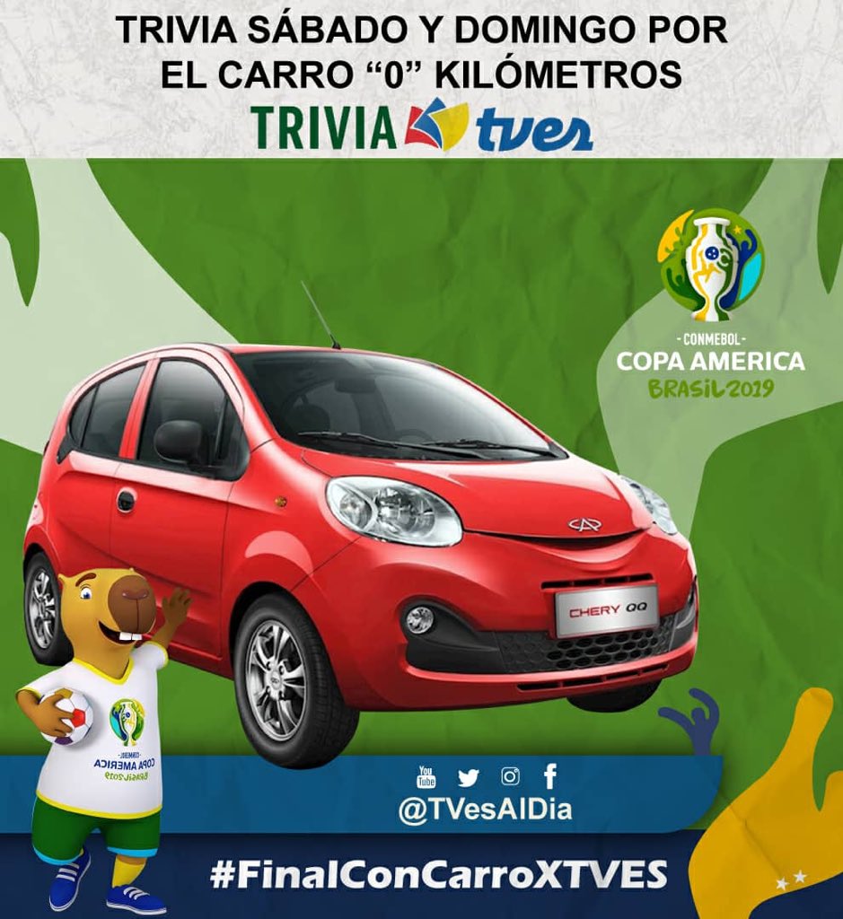 vwinstonv's tweet photo. Familiaaa!!!! 

Recuerda seguir participando en nuestra trivia, siguiendo los pasos de manera correcta. 

Mientras más participes, más oportunidades tienes de llevarte ese carro 0 KM 

La etiqueta #FinalConCarroXTVES https://t.co/KgXKyxusHQ