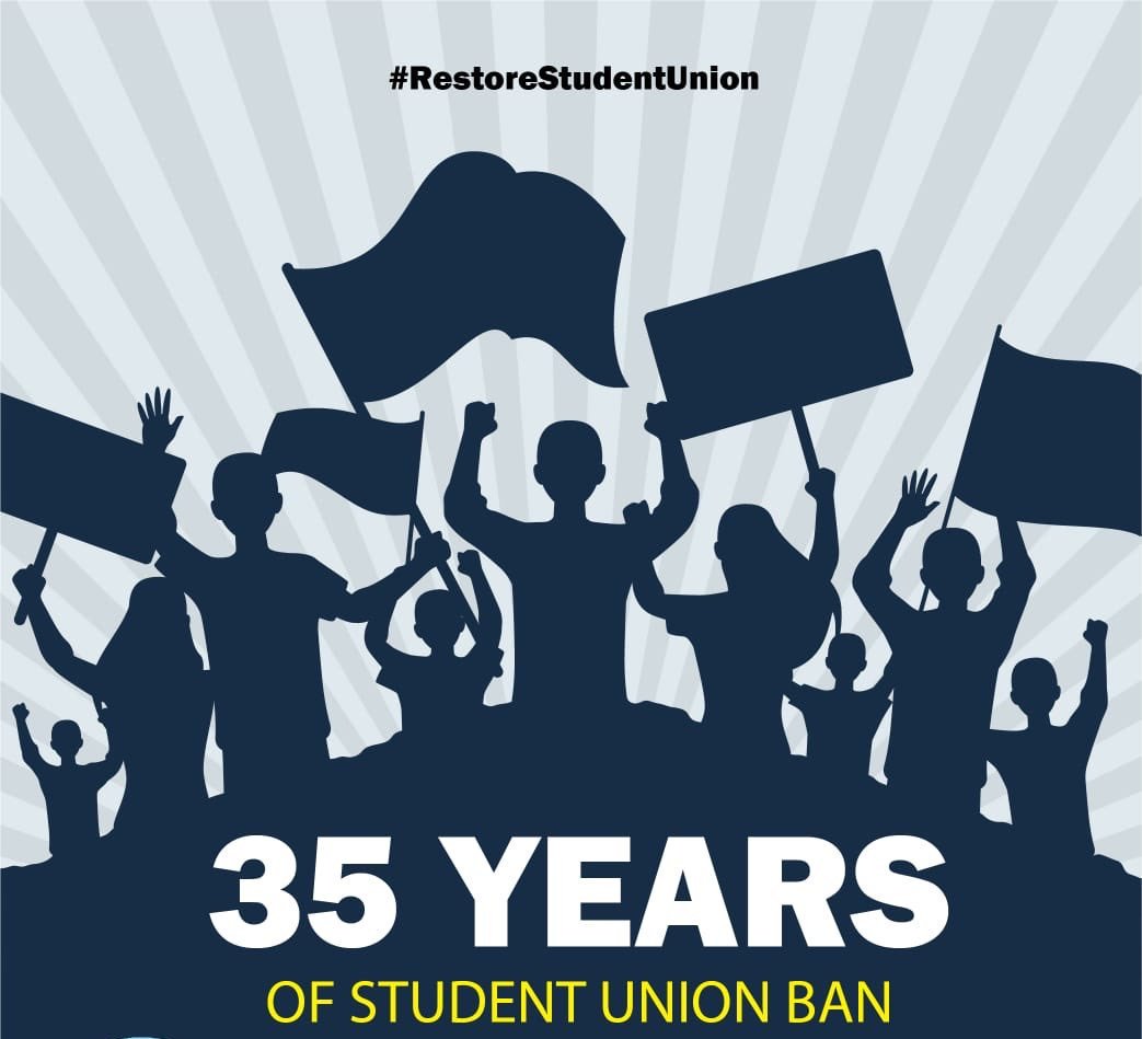 ppp_Gilgit01's tweet photo. In 1984 dictator Zia imposed ban on #StudentUnions, PM #SMBB said it is unlawful & tried to revive unions in 1988, but was challenged in court in 1990. Then PPP PM Yousuf Raza Gilani attempted to #RestoreStudentUnions now @BBhuttoZardari is voice students of 🇵🇰. #PPPforStudents https://t.co/VD5I4ZjeJB