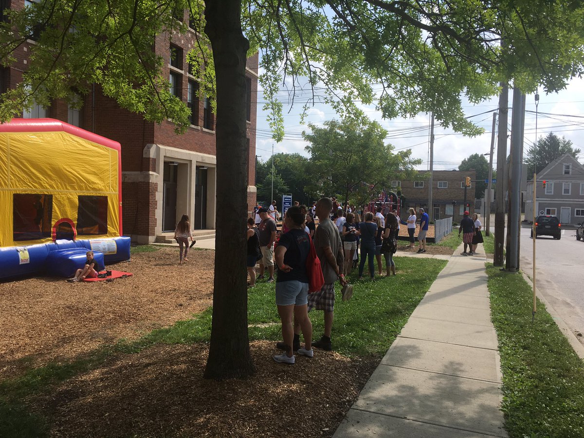 ConstellationOH's tweet photo. The #celebration of our new #playground is underway with @MLBPlayersTrust @kaboom @KaiserCherie @ScottOBCS @OBCDC &amp; @OBCDC https://t.co/9T6by2dIL1