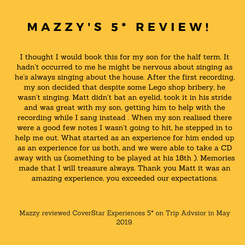CoverStar_Exps's tweet photo. Thank you so much to Mazzy for leaving a #5star #Review from her and her son Louis's #experience! #Liverpool #MakingMemories https://t.co/VzRcBD76GV