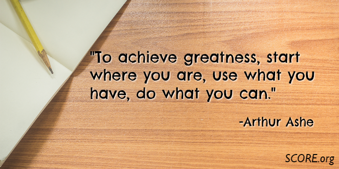 SCOREMentors's tweet photo. Every successful #businessowner has to start somewhere. #businessquotes https://t.co/nZV0Ur6b5a