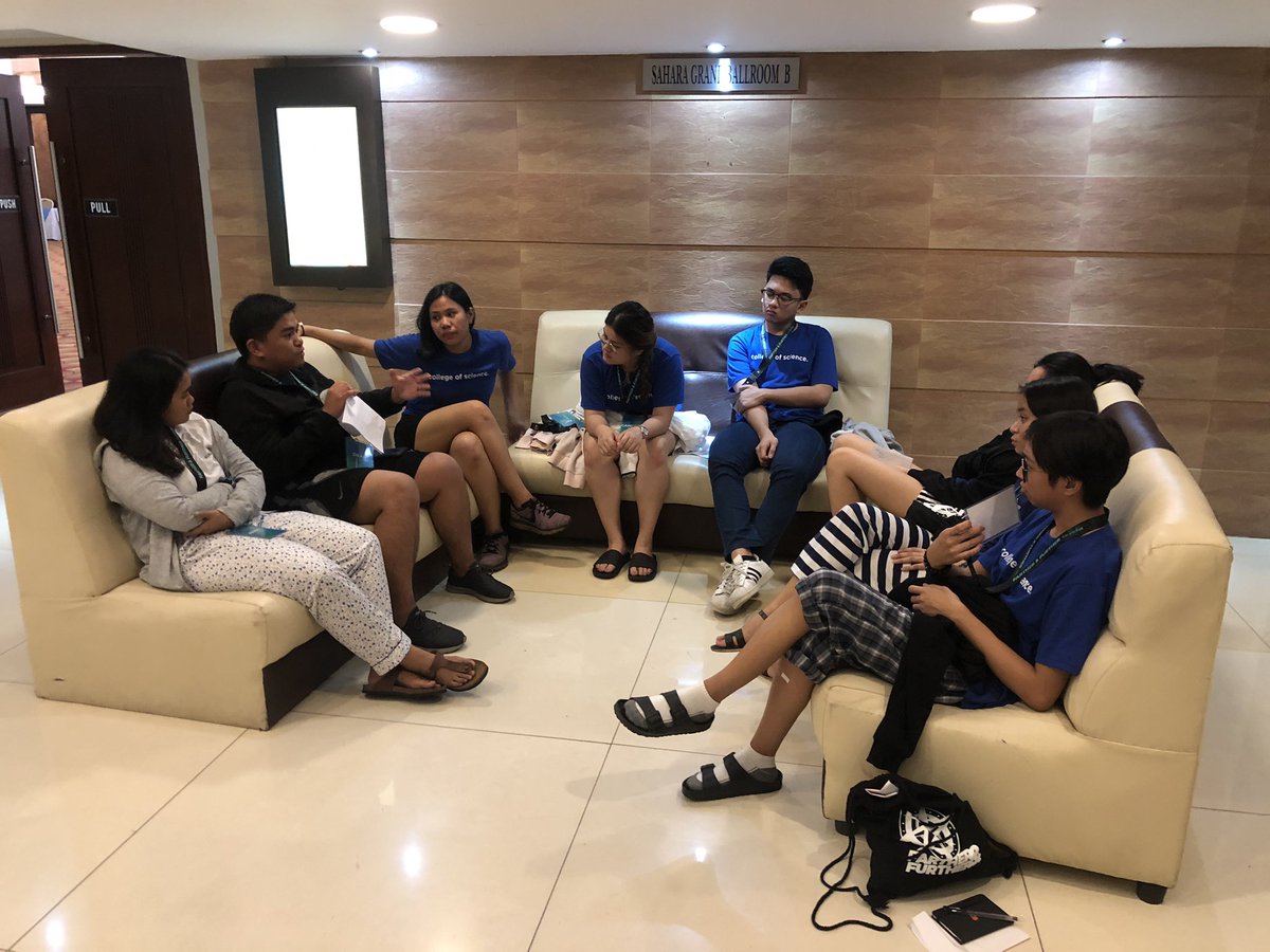 ust_csc's tweet image. Now, the Thomasian Student Leaders are having a sharing session regarding their experiences. 

#CSCLTS2019 
#CSCFartherAndFurther