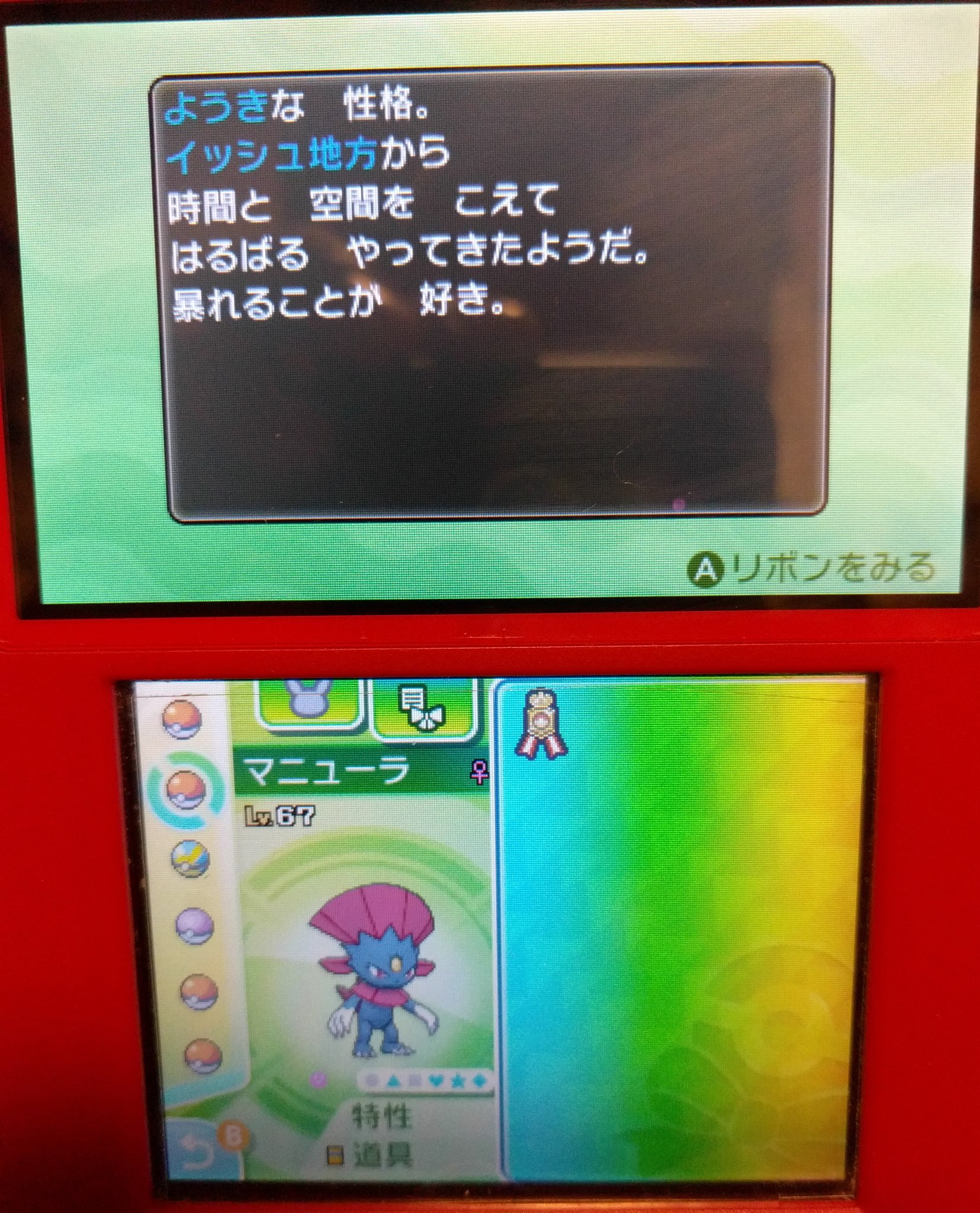 ヤマトたかはし 大会直前にニューラ進化させようと思ったら あれ ムーンromだから今の時間朝じゃね ってなったので 5世代レートで使ってたルシファーのマニューラ使いました 久しぶりの共闘なかなかアツかったし やっぱりポケモンを世代
