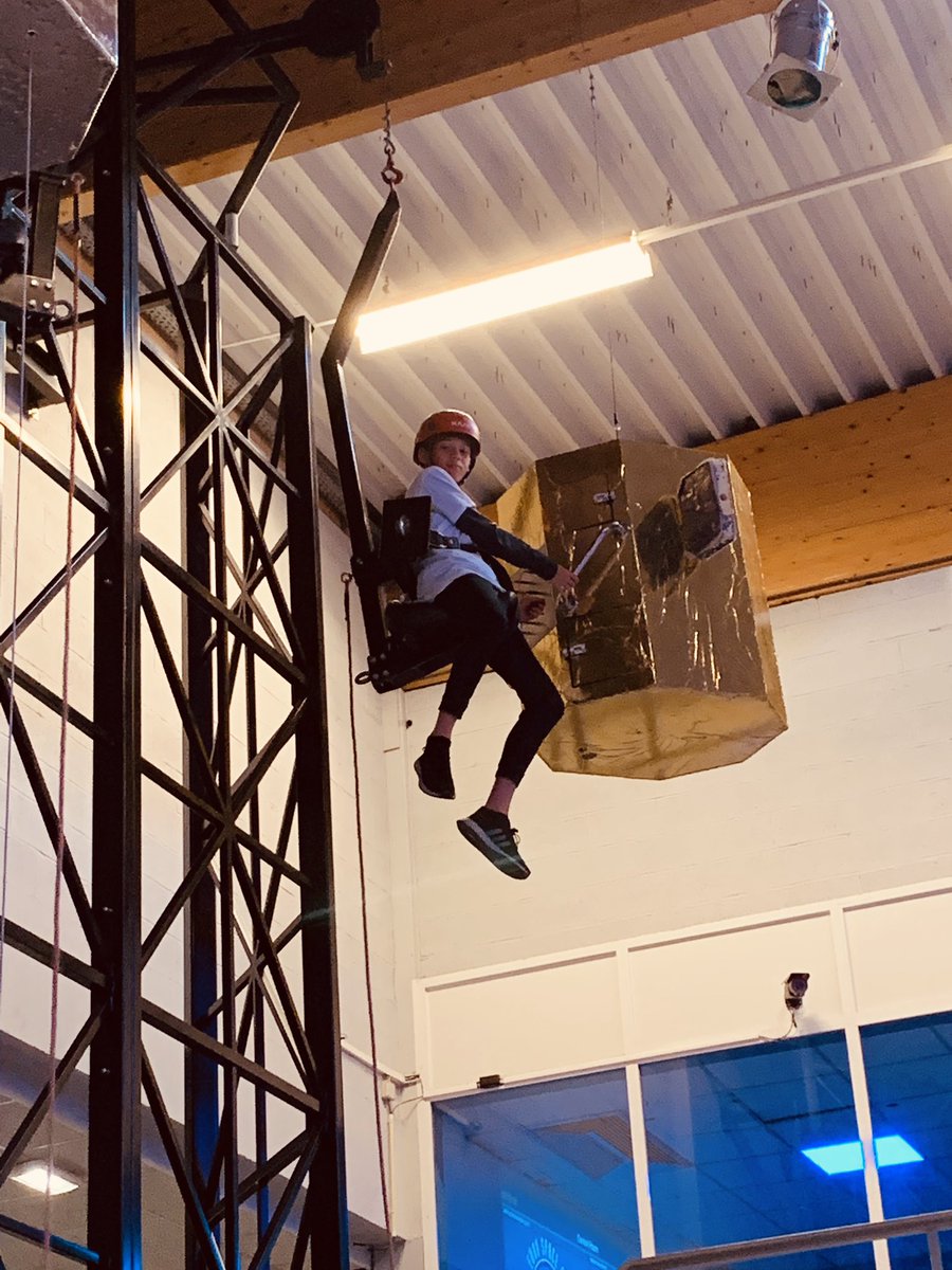LHS_ScienceDept's tweet photo. An amazing final day has been had by all!! Defying gravity on the zero gravity wall and completing our space mission: launching an orbiter, having it dock with the ISS and return safely to Earth. Our kids are the best... #WheresRick #HoustonWeveHadNoProblems #HomewardBoundSoon https://t.co/Fnm8MNp8eZ