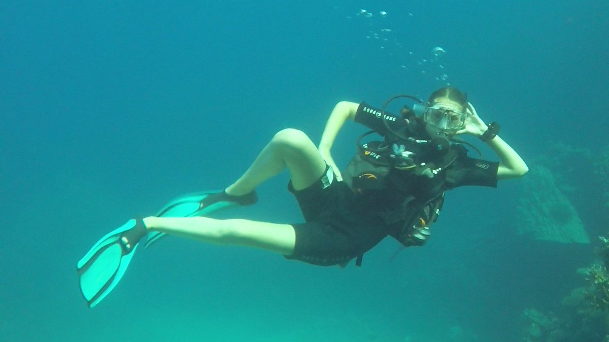 MillfieldScuba's tweet photo. Now here's one very comfortable diver in the water! @MillfieldPE https://t.co/e8ptclSMxJ