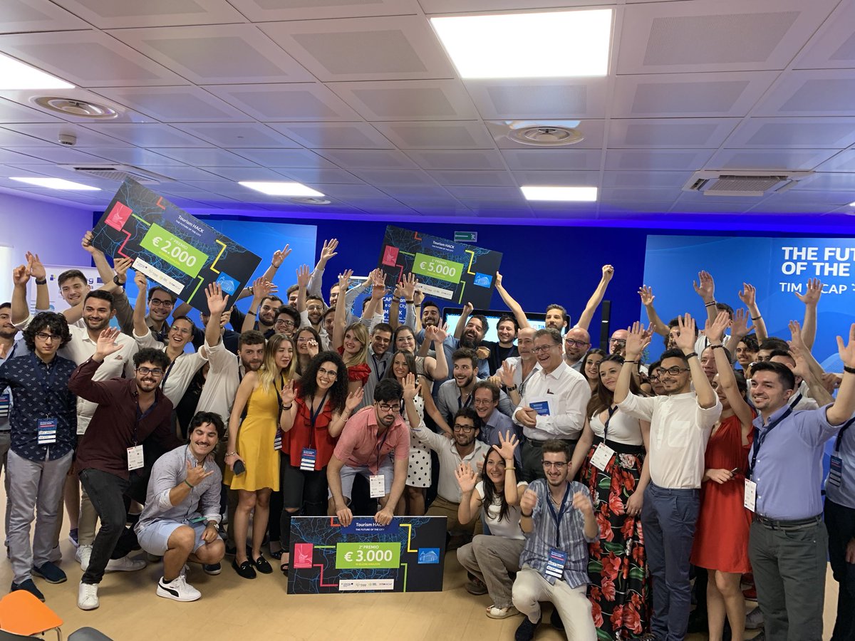 enisie2's tweet photo. ...and the winners are #UnniSemu (5000 € Amazon voucher), #Nico (3000 € Amazon voucher), #Snapack (2000 € Amazon voucher). #TourismHack #Thefutureofthecity TIMWcap Catania! https://t.co/NJFbbwDrWt
