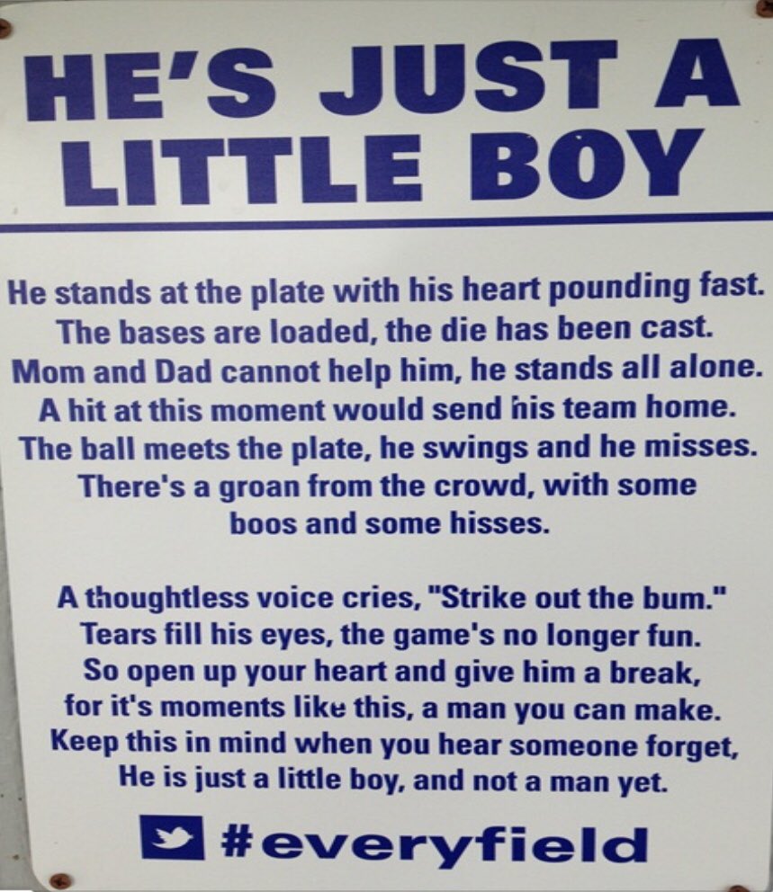 NicoleGabryel's tweet photo. Watching parents try to bend rules to get a W is so disheartening. Let the boys play and learn the game, and please don’t destroy their love of the game! #everyfield https://t.co/srm7v15b3L