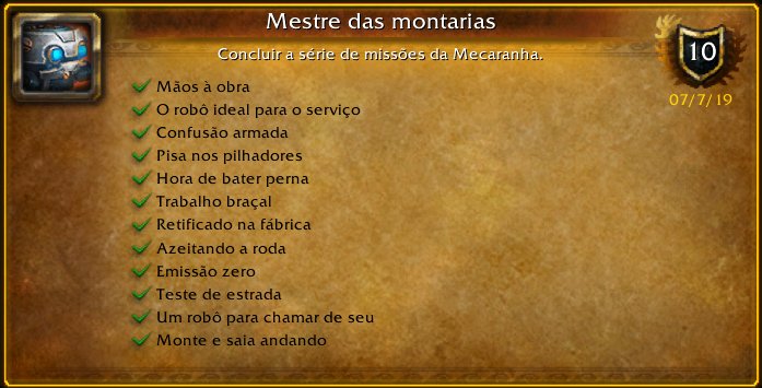 Krelendor's tweet photo. Acabei de ganhar a Conquista [Mestre das montarias] #Warcraft! https://t.co/KWLDnKMGPf