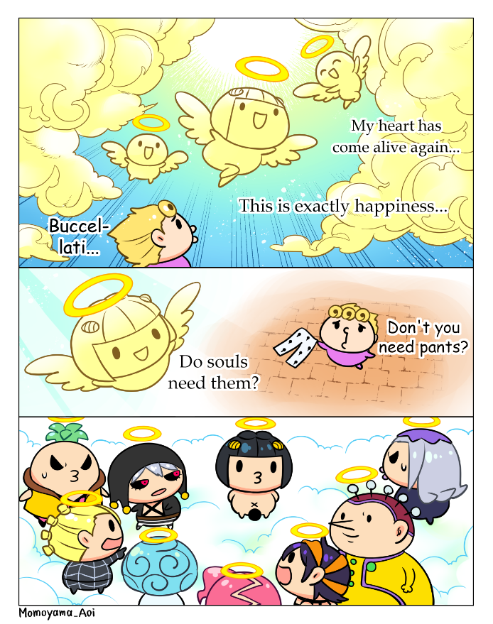 ?English version?
Buccellati goes to heaven and...?
#jojo_anime #ventoaureo 