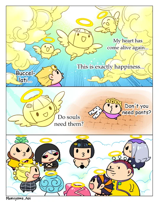 ?English version?
Buccellati goes to heaven and...?
#jojo_anime #ventoaureo 