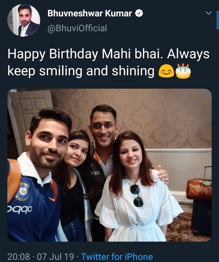 Bhuvneshwar Wishes!  #HappyBirthdayDhoni