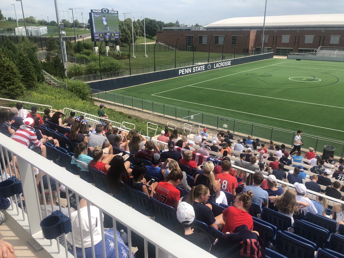 lmuth1259's tweet image. More than 400 community members came out to Panzer Stadium at Penn State to watch the #FIFAWFC2019 final between the U.S. and Netherlands.