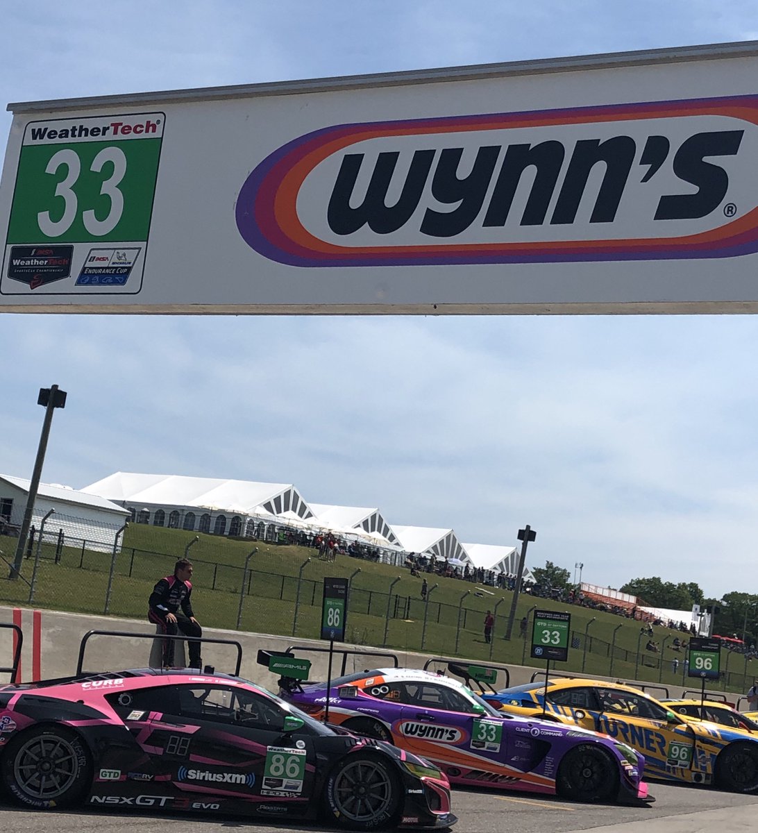 Good morning from @CTMPOfficial! Wynnie and the #33 @KeatingCarGuy @rileytechno @wynnsracing @mercedesAMG GT3 team are ready to race! #wynnthenorth #wereready 🏎️💪💜