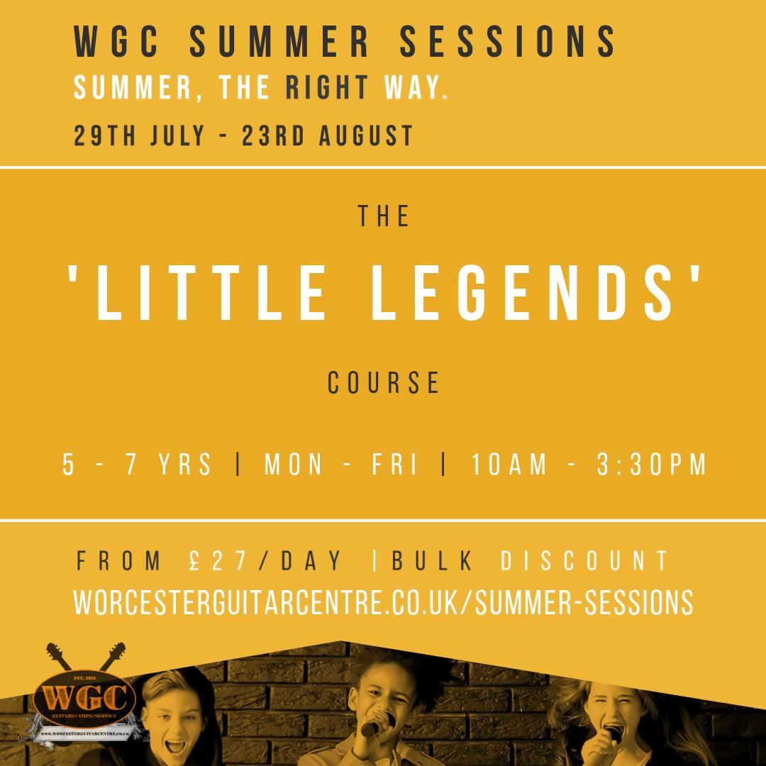 WGC_GUITARSHOP's tweet photo. ☀️WGC Summer Sessions -  Spend Summer the Right Way. ☀️
'Little Legends' Course | 5 - 7 yrs

Link in Bio!
.
.
.
#summer #summerholidays #schoolsout #music #musicschool #fun #learn #masterclass #musiclessons #summerschool #worcester #worcesterguitarcentre #wgc https://t.co/uiHrHngFnU