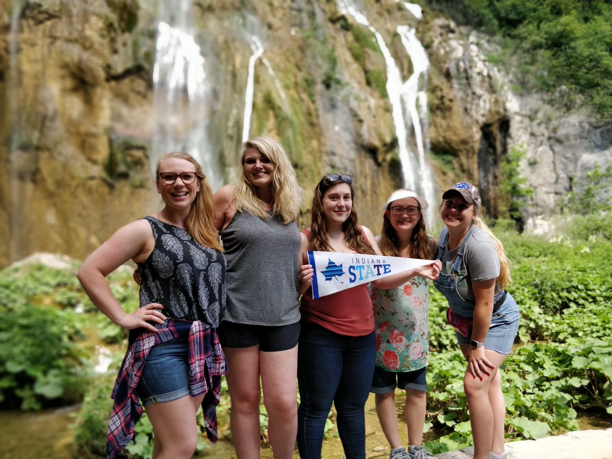IndStateAbroad's tweet photo. Faculty-led students are taking a break from teaching to enjoy a weekend outside of Zagreb. They heard the Sea Organ, saw the Church of St. Donatus, swam in the Adriatic Sea and hiked through the Plitvice Lakes National Park! π΅ππ³ #SycamoresAbroad #STATEabroad #Zadar #Plitvice https://t.co/1yEM6r9868