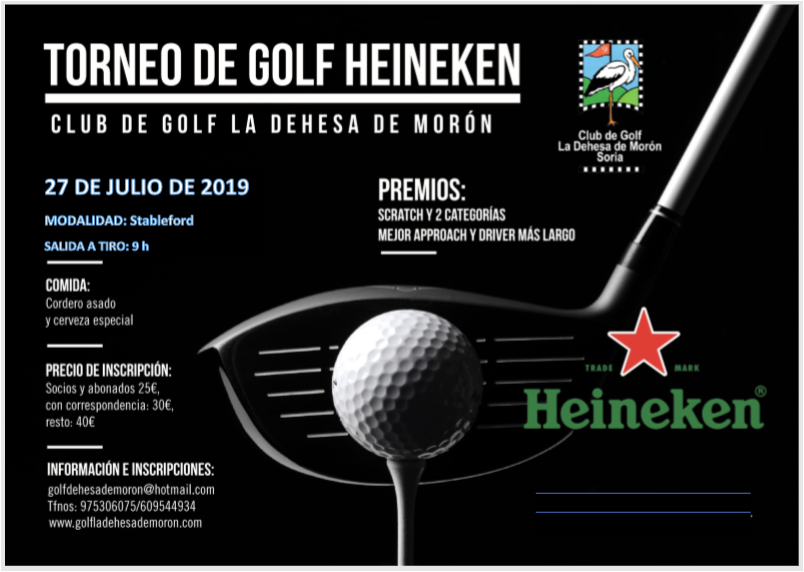 El próximo 27/07/2019 Torneo Heiniken, no te lo pierdas