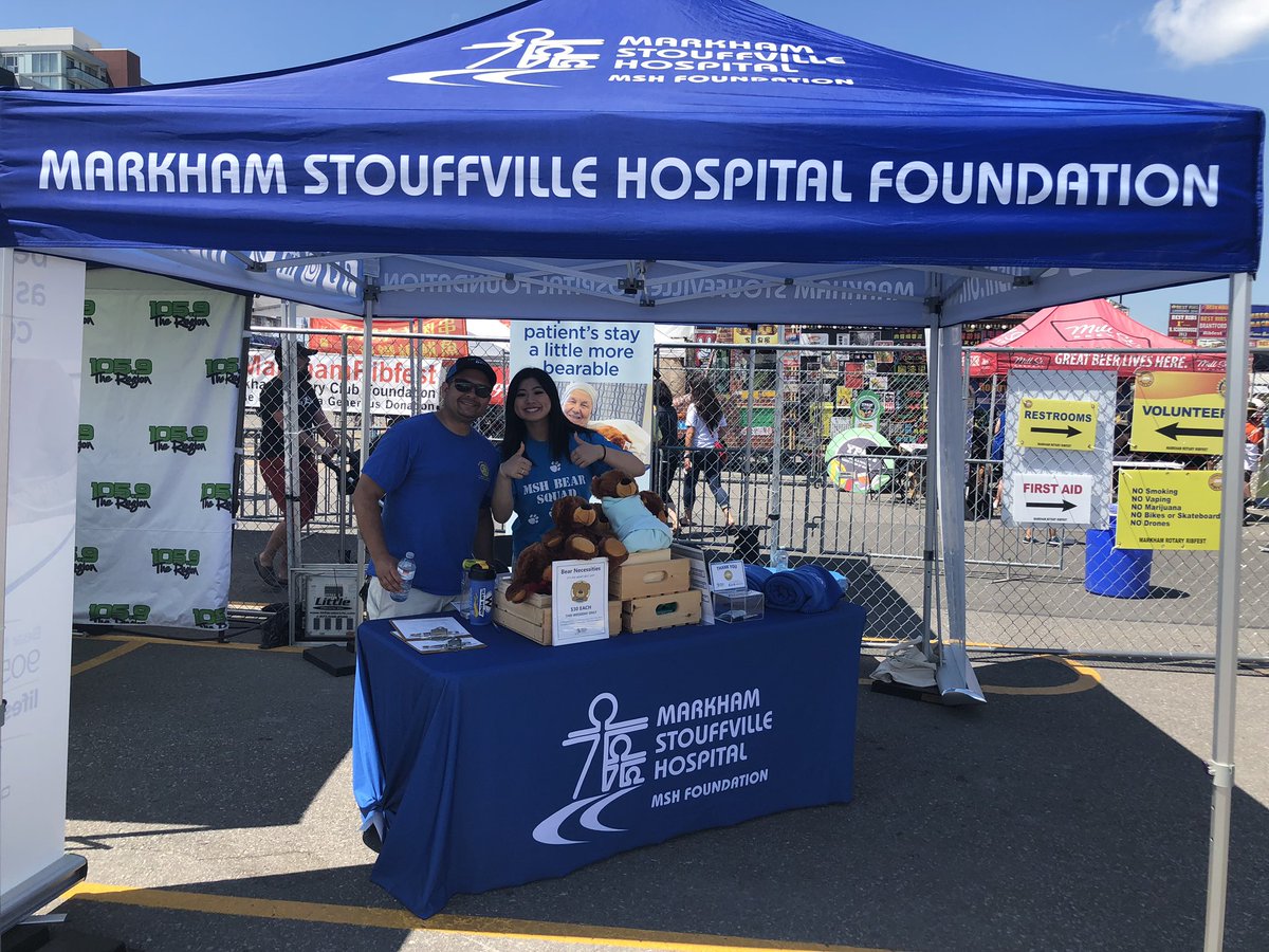 Come and enjoy the afternoon <a href="/MarkhamRibfest/">Markham Ribfest</a> 179 Enterprise Blvd <a href="/downtownmarkham/">Downtown Markham</a> for food, live music and rides. Admission proceeds will benefit Markham’s @mshospital Dr. Bear program designed to alleviate stress &amp; anxiety kids feel about going for surgery. 
#MSHCommunity