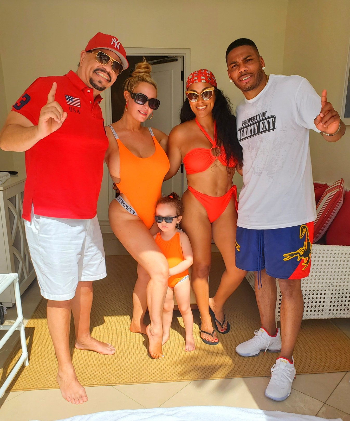 Coco on X: Saw the @Nelly_Mo fam yesterday .. and of course Chanel  couldn't miss an opportunity to get in pics. I managed to get one without  her..Haha #Goodpeople #bahamas #poolmode  /