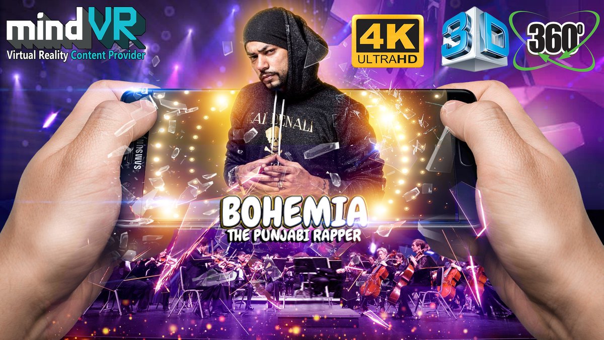 #3D #360 #4k #Comingsoon 

First time in the History Bohemia the Punjabi rapper with Symphony 

#MindVR
Graphic Designer #Raja3D