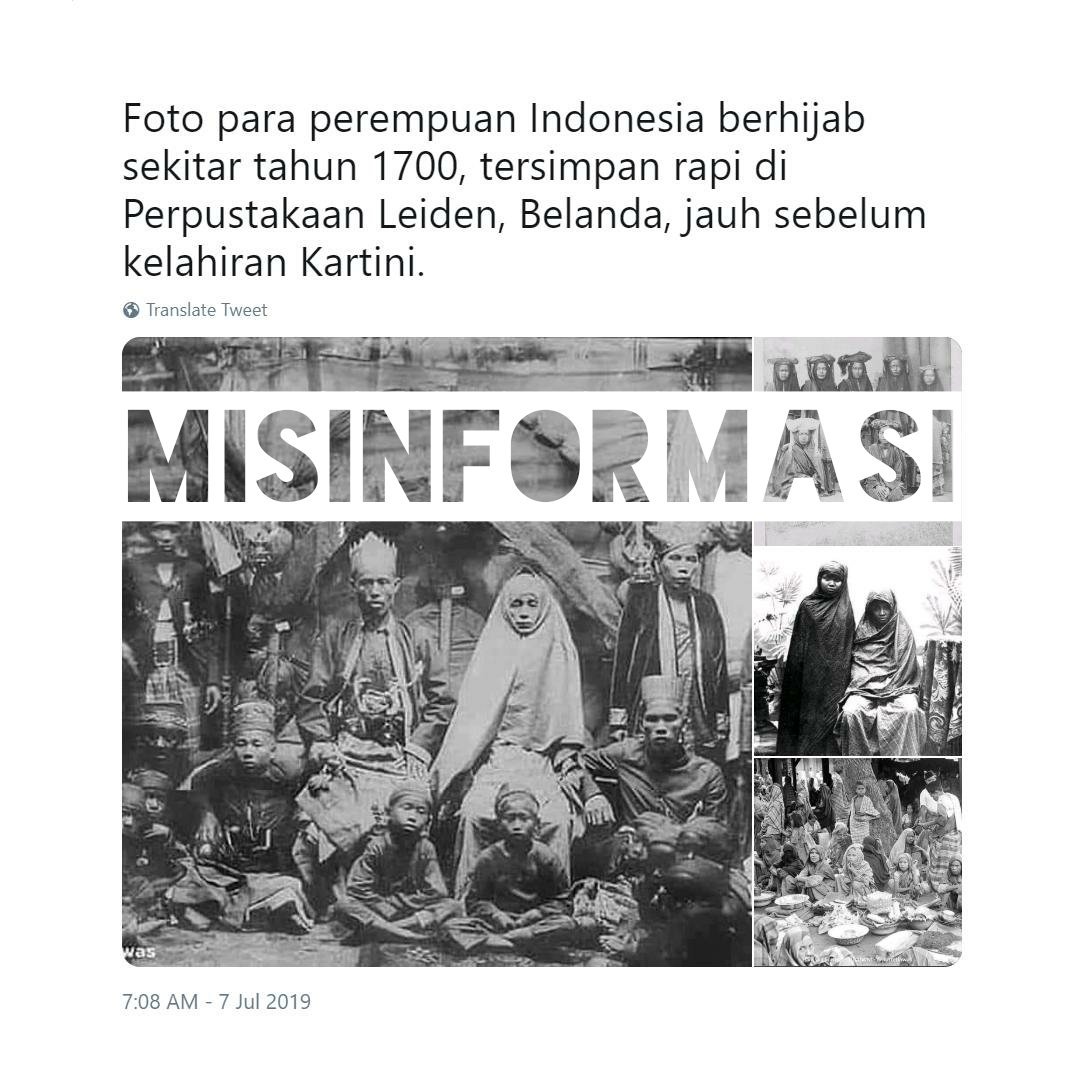 Ini pula. Bantu ritwit ya. 🙏

Dua dari empat potret ini diambil dari twit kami. Diaduk dg informasi salah.

Sekitar tahun 1700 jelas belum ada kamera. Kecuali potret kedua, semua diambil setelah 1900.

Penasaran, misinformasi begini pungutan dari mana – tak mungkin dari bacaan.