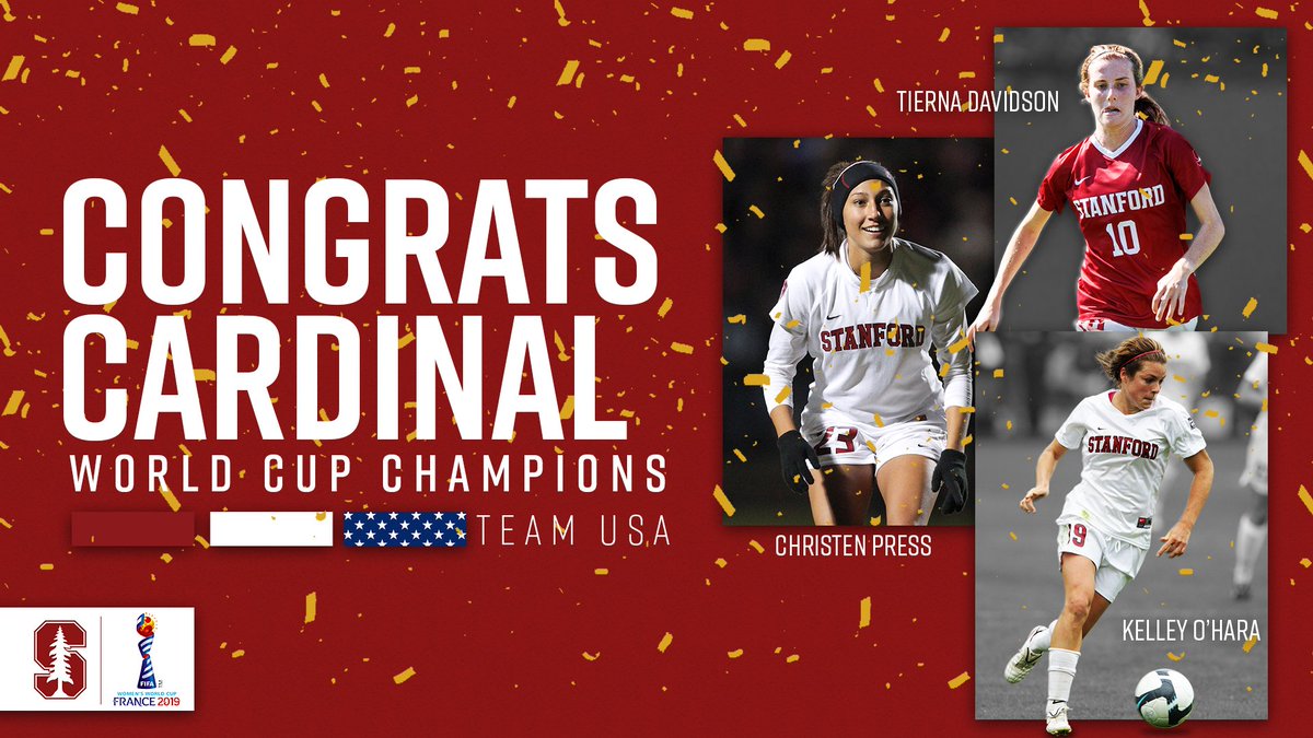 World Cup CHAMPS. 🏆

⭐️⭐️⭐️⭐️

#GoStanford | #OneNationOneTeam