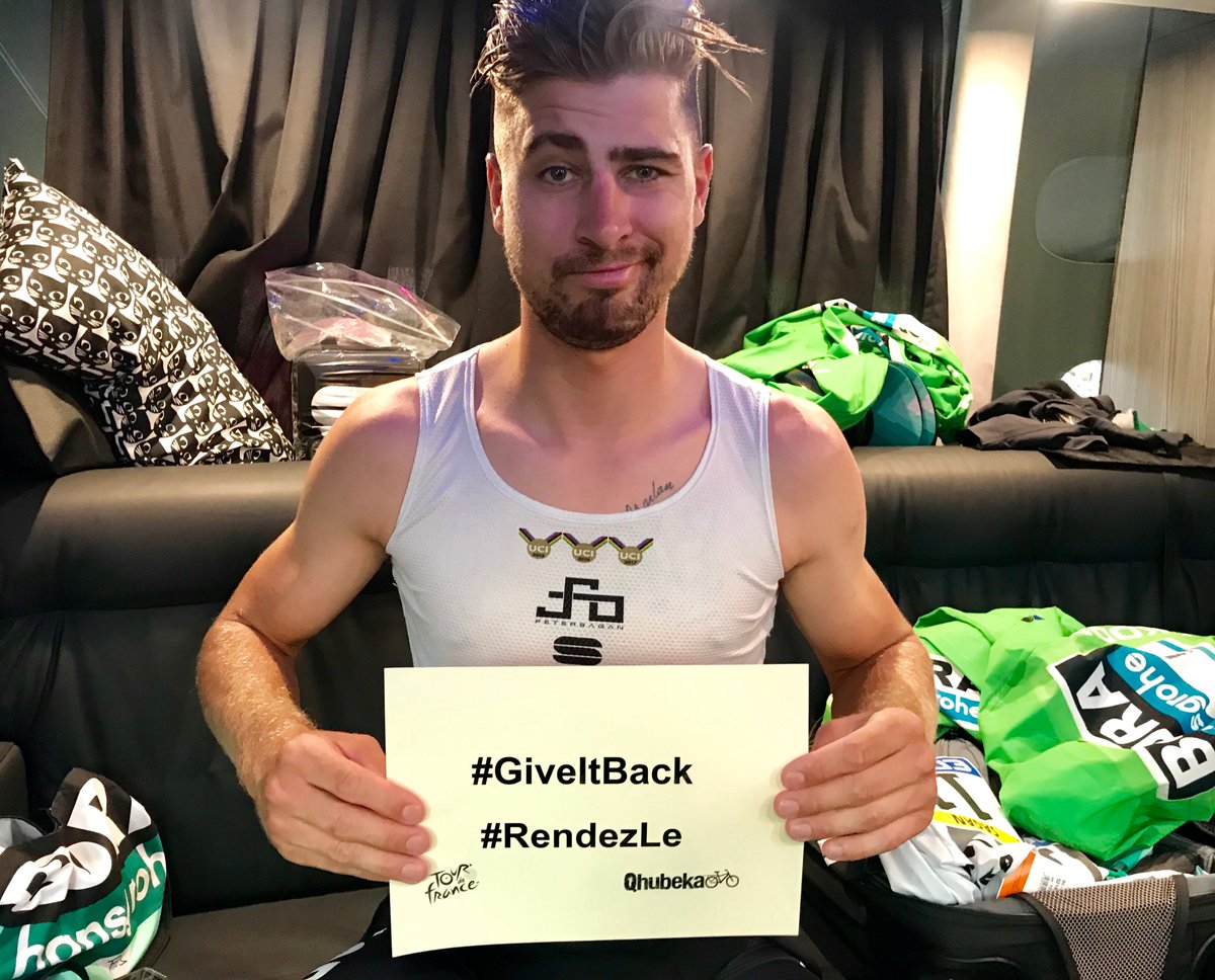 LeTour's tweet photo. @Qhubeka @QhubekaUK #GiveItBack #RendezLe
#TDF2019 https://t.co/jL1RB5kQr7