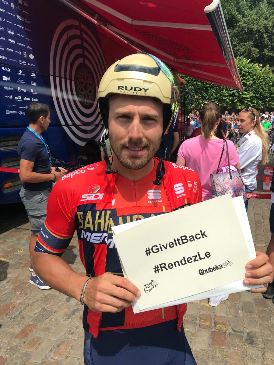 LeTour's tweet photo. @Qhubeka @QhubekaUK #GiveItBack #RendezLe
#TDF2019 https://t.co/jL1RB5kQr7