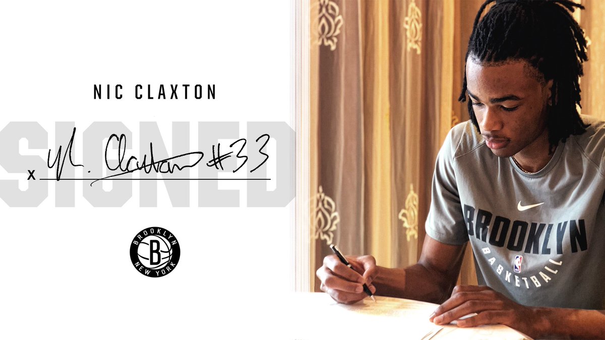 BrooklynNets's tweet photo. The rook is official 📝

Nic Claxton: Brooklyn Net https://t.co/lVZYbQf7JB