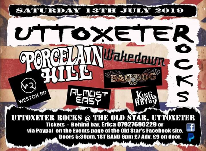 Next up for <a href="/OfficialBadDog/">Bad Dog Band</a> is Uttoxter Rocks with @PorcelainHIll <a href="/almosteasyband/">Almost Easy</a> <a href="/WakedownUK/">Wakedown Official</a>
and more! Next Saturday 👍 #rockmusic