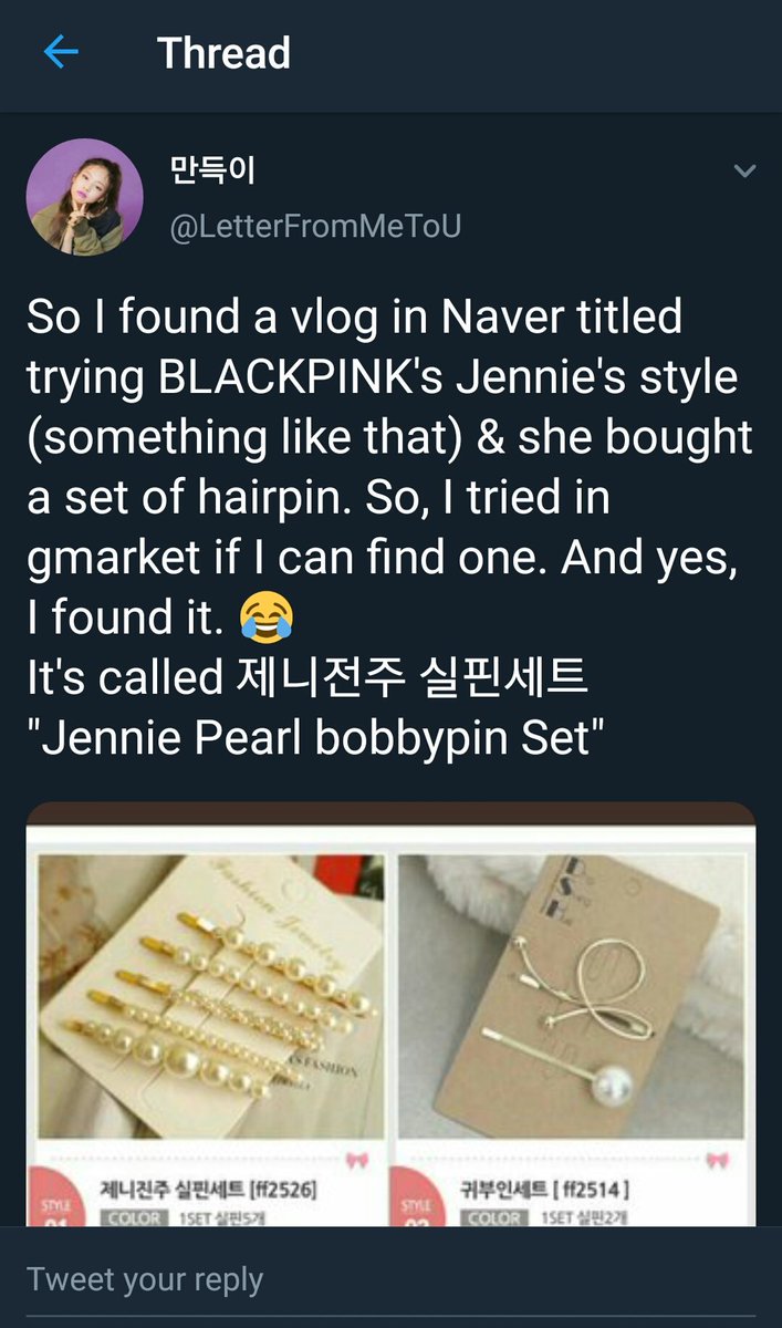 South Korean Youtubers, bloggers, fashion personalities talking about them and calling them "Jennie pins"