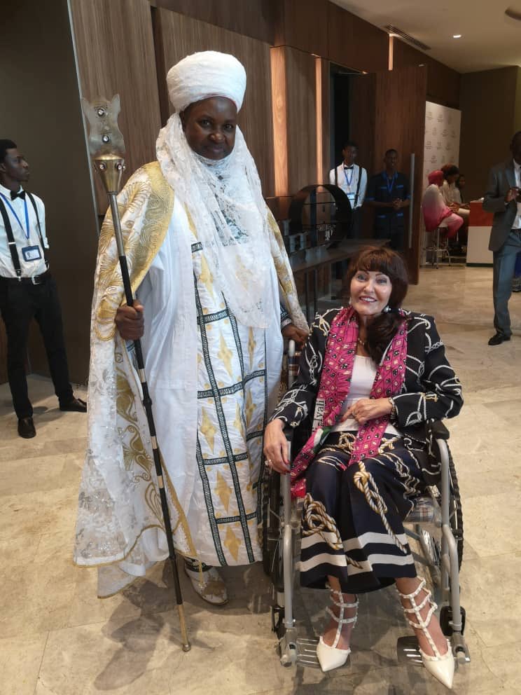 With one of the Traditional Kings of Niger in Niamey today. Speaking to the First Ladies of the African Union at OAFLAD tomorrow