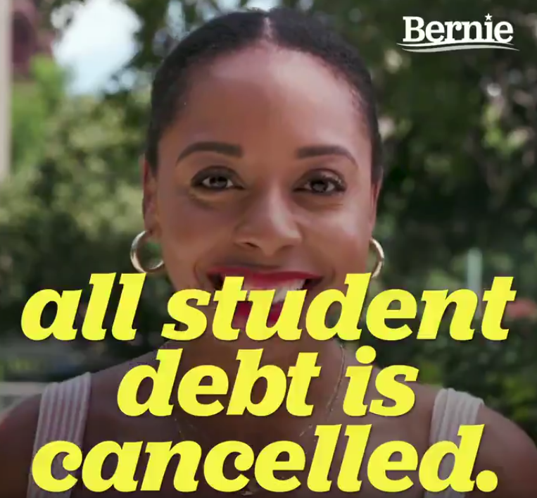 The amazing Brianna Joy Grey: "All student debt is cancelled!!"