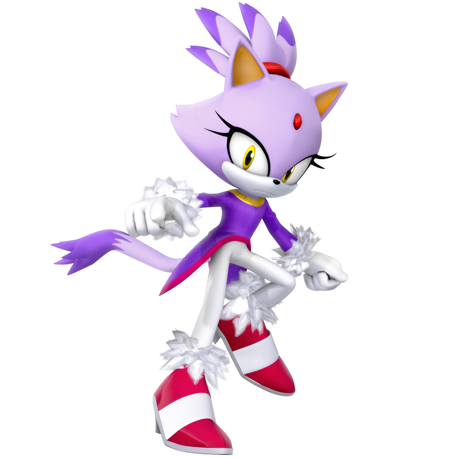 Nibroc.Rock on Twitter: "Blaze The Cat 3D Renders… "