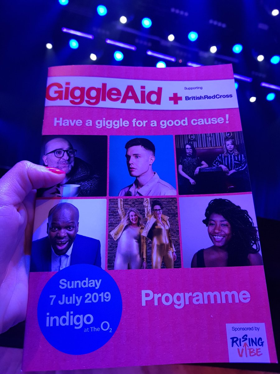 EventsRedCross's tweet photo. Getting ready to giggle @indigoatTheO2! Are you with us? #giggleaid https://t.co/v3KnFfWuFk