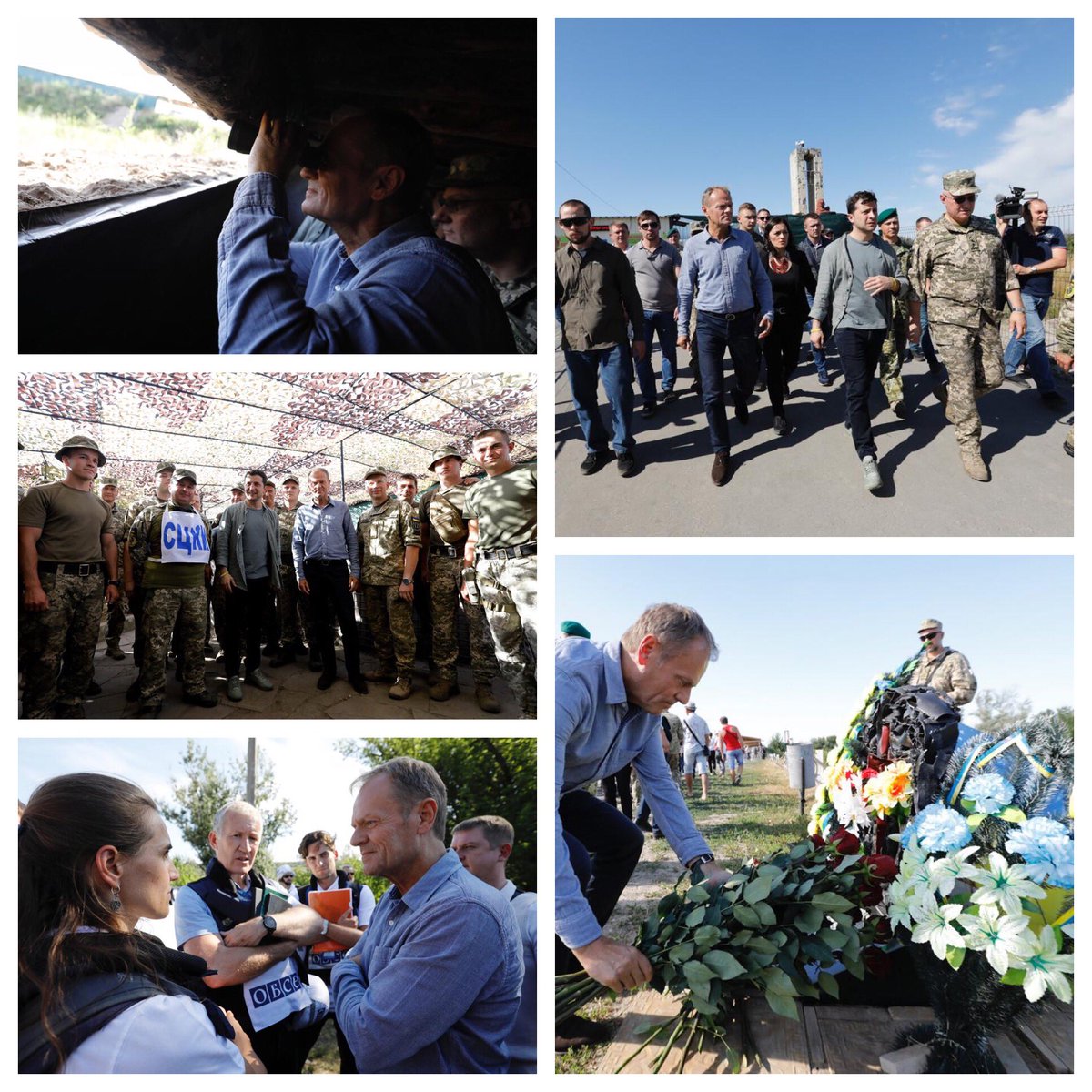 Visited Stanitsa Luhanska today with President <a href="/ZelenskyyUa/">Volodymyr Zelenskyy / Володимир Зеленський</a>. The tragedy in eastern Ukraine continues, with disastrous humanitarian consequences for local people trapped by Russia’s war. Good meetings with brave Ukrainian soldiers, the OSCE monitors and humanitarian agencies.